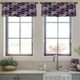 thumbnail image 3 of LALILO Kitchen Curtain Valance Ethnic Boho Rod Pocket Window Curtain 52"x 18" Set of 2, 3 of 7