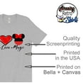 thumbnail image 4 of Peace Love Magic Shirt Adult Women Ladies Character Tshirt (Minnie-Gray, Medium), 4 of 5