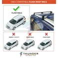 thumbnail image 4 of For Hyundai Tucson 2021-2023 Gray Roof Rail Rack Cross Bars Alu Luggage Carrier, 4 of 5