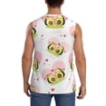 thumbnail image 4 of Easygdp Avocado Lovers Men's Breathable Tank Tops Sleeveless Sporty T Shirts for Basketball, Mountaineering, Bodybuilding -XX-Large, 4 of 8