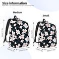 thumbnail image 3 of Lsque Lilies Flowers Pattern Canvas Daypack, Durable Backpack, High-quality Versatile Backpack,Vintage Compact Backpack-Medium, 3 of 6