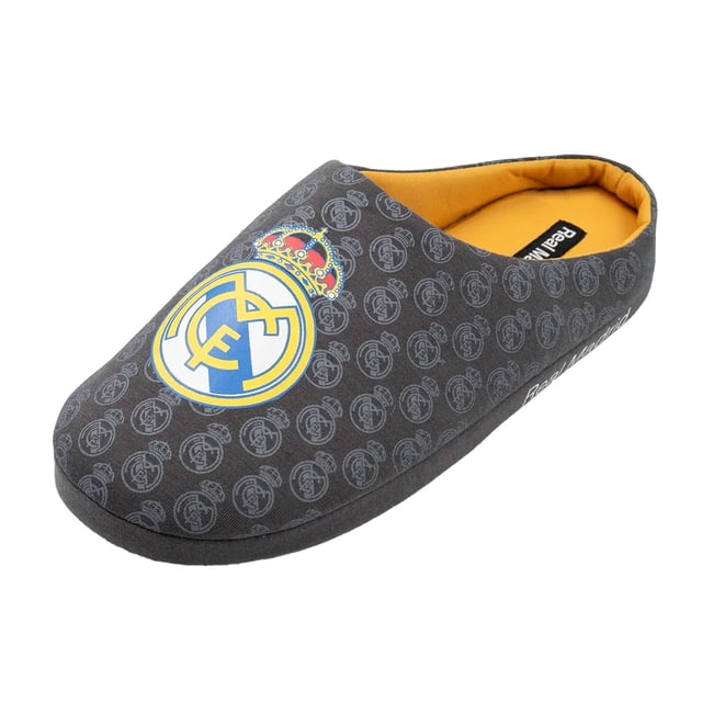 Real Madrid CF Mens Repeat Logo Mule Slippers