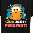 thumbnail image 3 of Garfield  - Life Is Just Purrfect - Women's Short Sleeve Graphic T-Shirt, 3 of 5