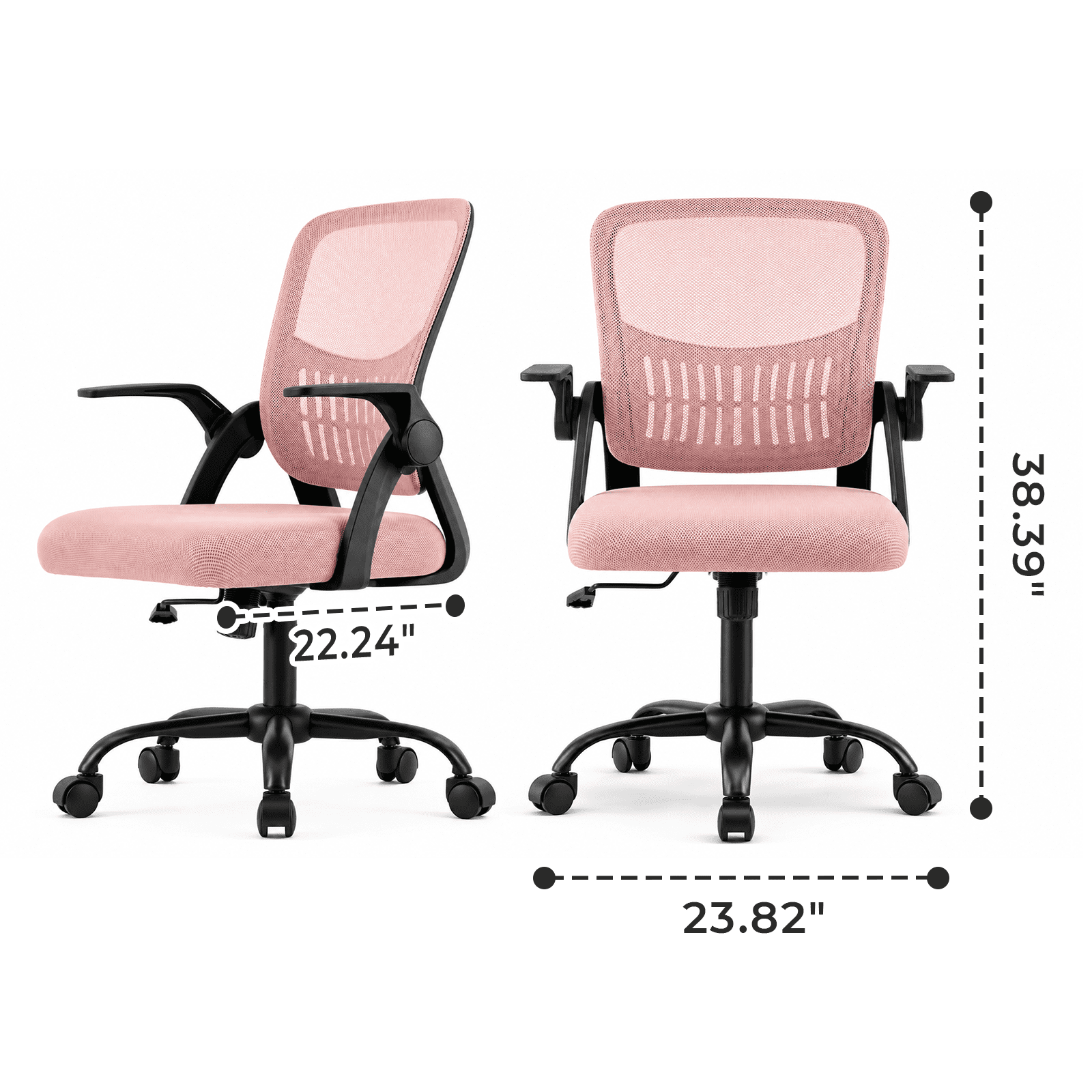 Alvantor Ergonomic Office Chair, Lumbar Support, Height Adjustable, Flip-up Armrest, Rocking Mode, 360 Swivel, Conference Room