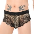 thumbnail image 1 of WILLBEST Pantalones Cortos para Hombre, Sexys, de Encaje, con Lazo, para Pijama Femenino., 1 of 8