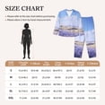 thumbnail image 4 of Daiia Lavender Fields Under Blue Sky for Women's Long-Sleeved Pajama Set – Soft & Comfortable Sleepwear Button-Up Pajamas Cozy Lounge Wear-Large, 4 of 7