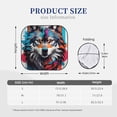 thumbnail image 2 of Kdxio Tie-Dye Wolf Head Print 2-Piece Sun Shade Front Windshield - Foldable Car Front Window Sunshades for Most Sedans SUV Truck, 2 of 6