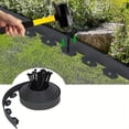 thumbnail image 2 of 1pc, 196.85inch Fixed Garden Barrier Lawn Grass Plastic Edging Border Landscape With 15 Anchoring Solid Pegs Easy Install Insert Lawn Borde, 2 of 10