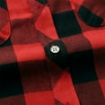 thumbnail image 5 of Men's Short Sleeve Plaid Western Shirt W/Pearl Snap-on Buttons, 5 of 5