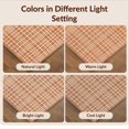 thumbnail image 7 of Design&I 8'x10' Washable Area Rug Snag-Free Checkered Dot Grid Neutral Plaid Beige Terracotta Boho Geometric for Dining Room, Large Office, Lounge, 7 of 7