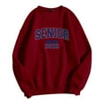 thumbnail image 6 of Womens Spring Sweatshirts Senior 2026 Print Crewneck Y2K Pullover Casual Long Sleeve Loose Fit Tops, 6 of 7