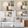 thumbnail image 4 of Designart "Harmonic Convergence Beige and Brown Suprematism" Abstract Suprematism Wall Decor, 4 of 5