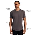 thumbnail image 2 of True Classic Camisetas para hombre con dobladillo curvo, pack de 4, talla L, 2 of 9