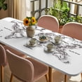 thumbnail image 3 of Nautical Map Table Cloths for 8 Foot Rectangle Tables, Coastal Vintage Ocean Map Compass Patio Waterproof Elastic Fitted Tablecloths, Washable Rectangular Table Cover for Camping, 3 of 8