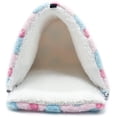 thumbnail image 4 of Hamaca para animales pequeños, hamaca para animales pequeños, casa cálida para conejo, hámster, chinchilla, conejillo, rosa Feliz Sencillez, 4 of 5