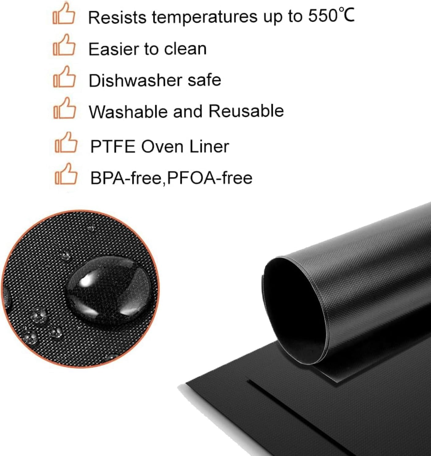 Air Fryer Liners Compatible with Cuisinart Air Fryer Cuisinart Convection Toaster Oven, 100 PCS Unbleached Baking Parchment Paper and 4 PCS Non-stick Mat