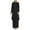 Black, variant on Lounge Sets for Women 2 Piece Tall Pants Sets Women 2 Piece Outfits Dressy Casual Women Spring Solid Color Muslim Solid Color Long Sleeve Shirt Coat Wide Leg Trousers Casual Suit