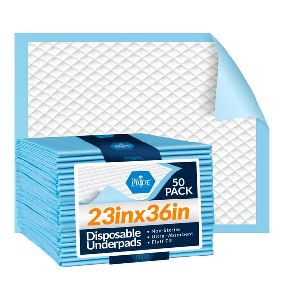 Almohadillas desechables MED PRIDE de alta absorbencia 23 x 36 pulgadas (150)