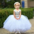 thumbnail image 5 of Bagilaanoe Little Girl Party Dress Sequins Sleeveless A-line Princess Dresses 1T 2T 3T 4T 5T 6T 7T 8T Kid Patchwork Tulle Skirt Formal Gown Dresses, 5 of 6