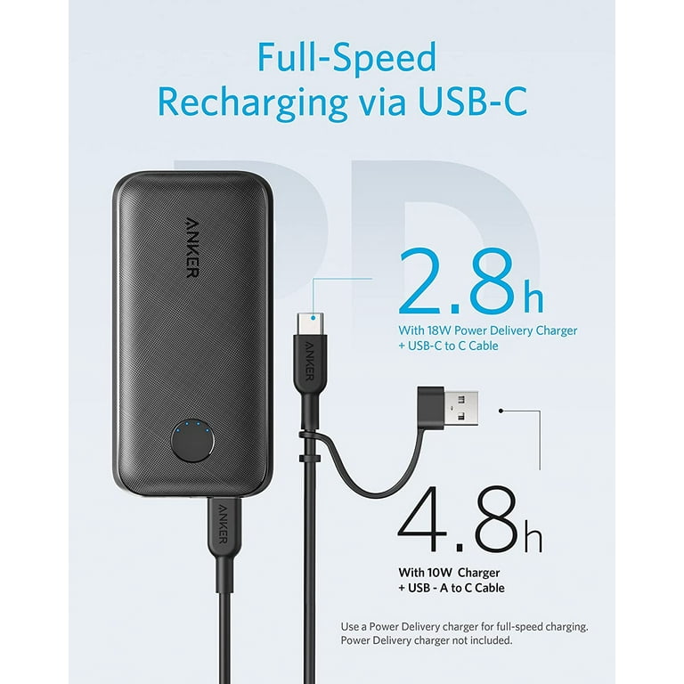 Anker PowerCore 10000 Redux Power Bank Portable Charger with USB-C