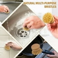 thumbnail image 6 of 6Pcs Bamboo Dish Brush Head Soft Sisal Bristle Dish Natural Washing Brush Head Eco-Fri y22227, 6 of 6