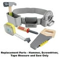 thumbnail image 2 of Replacement Parts for Fisher-Price DIY Tool Belt - GGT60 ~ Replacement Pretend Hammer, Screwdriver, Tape Measure and Saw, 2 of 5
