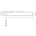 thumbnail image 3 of Set de 20 Piezas Silla De Puente De Cuerda De Guitarra De Plástico Para Guitarra Acústica 72x3x9mm Piezas y Repuestos para Instrumentos Musicales Blanco CUTICAT Sillín de guitarra acústica, 3 of 6