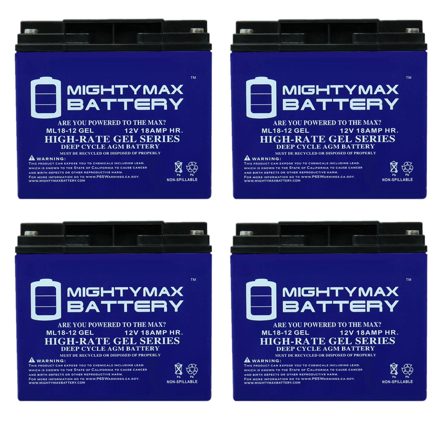 12V 18AH INT Battery Replacement for Ultratech IM-12180 Lawn Mower