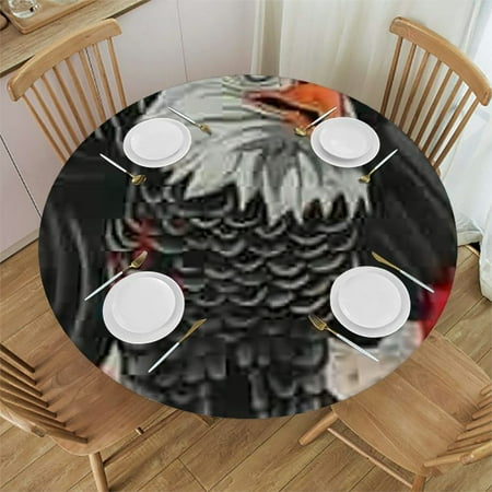 

SHERONV Eagle American Flag Symbolism Round Table Cover Stain Resistant Washable Indoor Outdoor Kitchen Dining Wedding Parties 100% Polyester Washable Home Kitchen Outdoor Decoration Tablecloth 46 -50