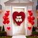 thumbnail image 4 of Cortina de Puerta de San Valentín de 35 X 72 Pulgadas, Decoración de Puerta y Pared para San Valentín, Festival, Fiesta, 4 of 6