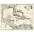 thumbnail image 2 of unknown 32x26 White Modern Wood Framed Museum Art Print Titled - Map of the Gulf of Mexico, 2 of 4