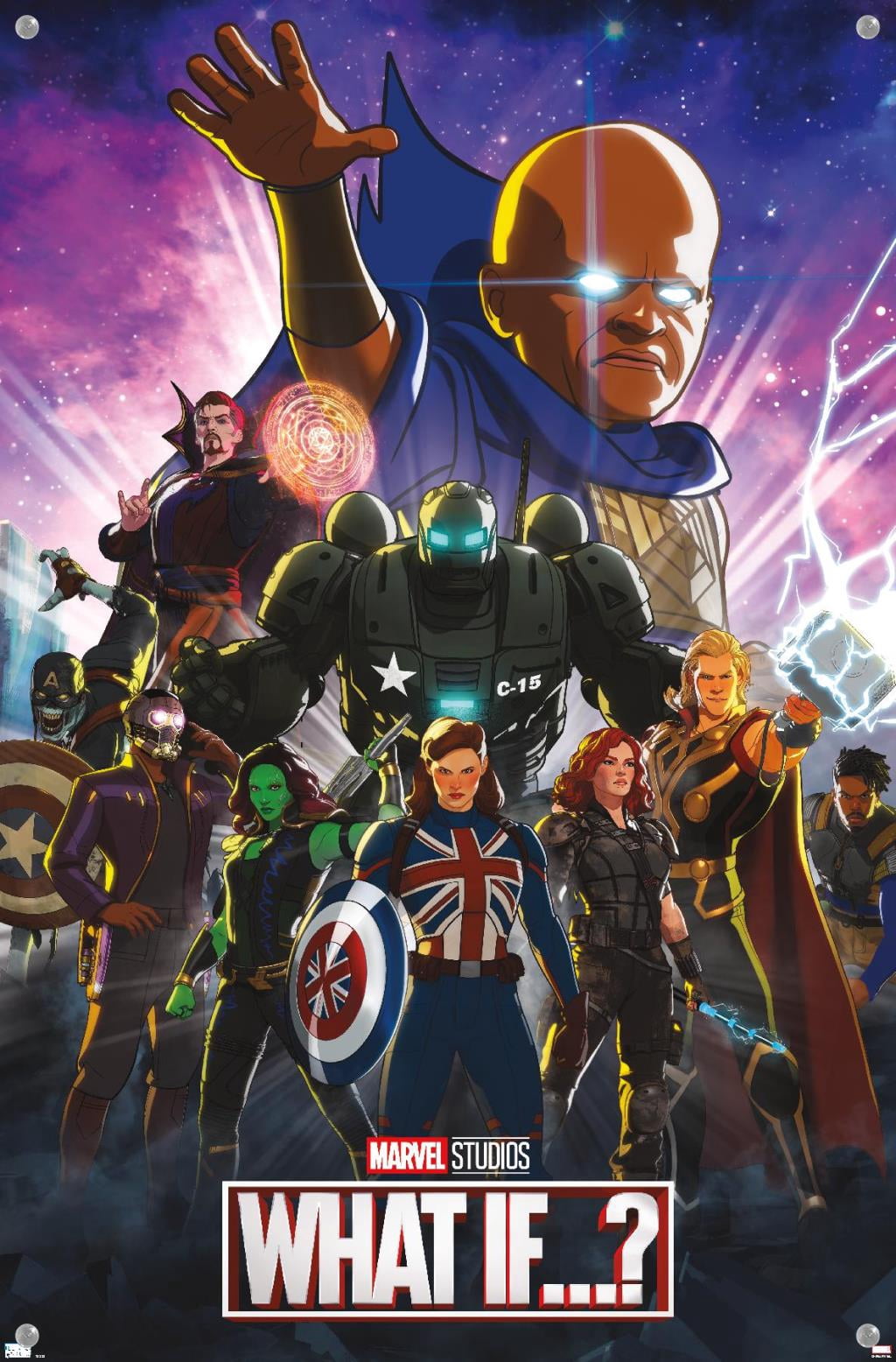 Marvel What If? - Group Wall Poster with Pushpins, 14.725" x 22.375"