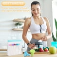 thumbnail image 2 of Protein Powder Travel Container Set Reusable Portable Supplement Storage Containers 28 Pcs Single Dose Bags & 4 Pcs Large Zip Bags Funnel Spoon Protein Powder Travel Kit, 2 of 8