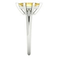 thumbnail image 3 of 1 ct Marquise Cut Simulated Yellow Diamond Solitaire 18K White Gold Womens Engagement Ring, 3 of 5