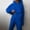 Dark blue, variant on Womens Sweatsuits 2 Piece Set Casual Winter Long Sleeve Hoodie Loose Wide Leg Sweatpants Fall Tracksuit Solid Color Casual Thickened Sports Hoodie Set Coffee-Colored L