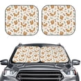 thumbnail image 2 of Fotbe Squirrel And Leaves 2-Piece Car Windshield Sun Shade | Sun Blocker for Car Windshield | Foldable Automotive Interior Accessories for Sun Protection-Large, 2 of 7