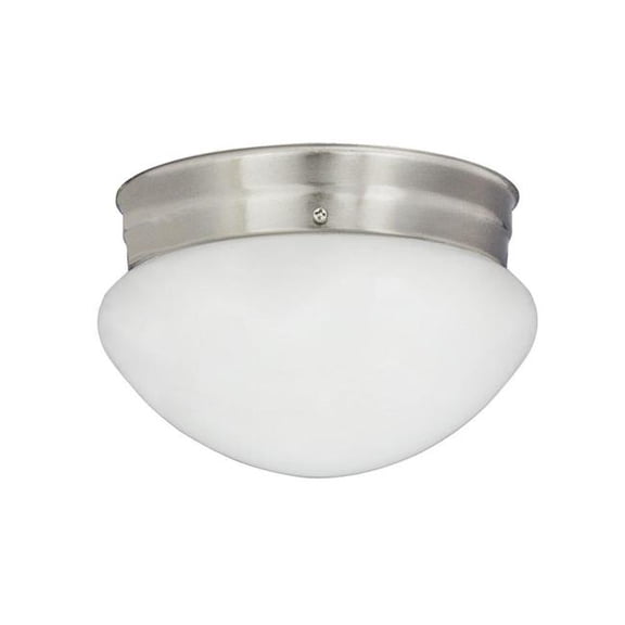Miseno FLCLMUSH6BN 7.5 in. 60W 1-Light Flush Mount Ceiling Fixture - Brushed Nickel