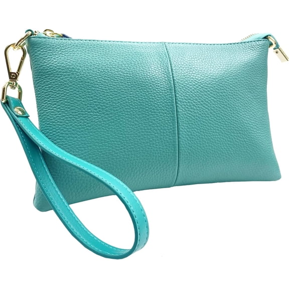Leather Wristlet Wallet Clutch Purses For Women Small Crossbody Phone Bags