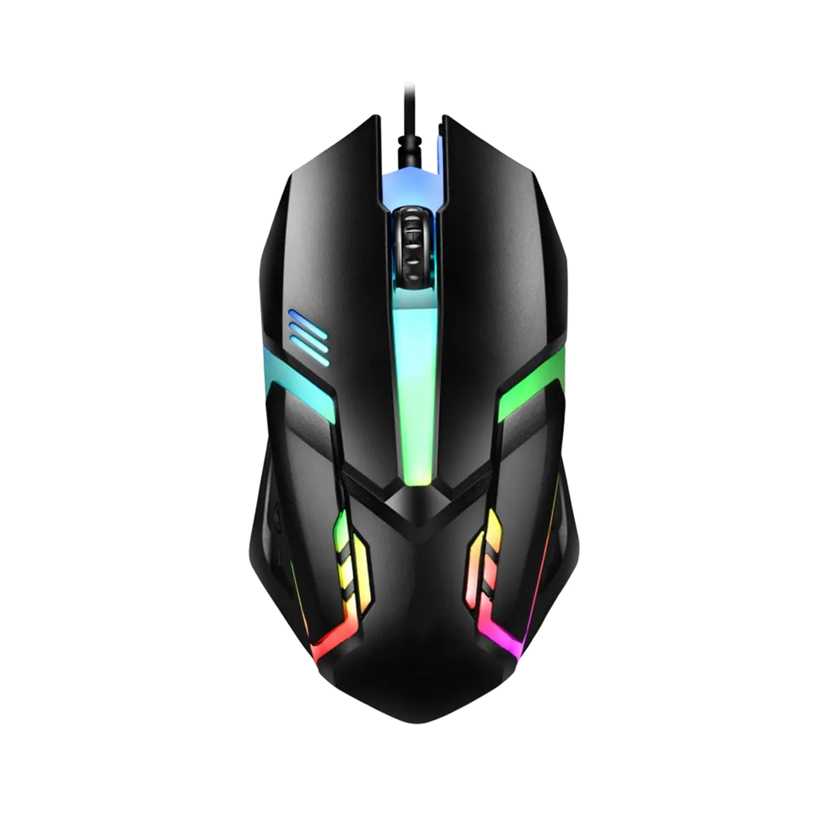 Lifetechs USB Wired Gaming Mouse LED RGB Ergonomic 1200DPI 3 Buttons High Precision Mute Desktop Computer Office Optical Mouse