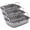 With U-Rack, variant on Nonstick Roasting Pan / Roaster with Rack - 17 Inch x 13 Inch, Gray