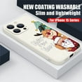 thumbnail image 5 of POINTERTECK Drp Phone Case Phone Case Phone Case Christmas Style Cartoon Santa Elk Snowflake Print Transparent Soft Flexible Shockproof, 5 of 5