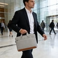 thumbnail image 6 of YingYouFu 14 Inches Laptop Bag, Messenger Shoulder Bag for Notebook Tablet, Durable Padded Computer Briefcase with Pocket for Charger Accessories Office Business Travel, 6 of 6