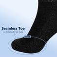 thumbnail image 2 of Ankle Diabetic Socks 6 Pairs (10-13, Black), 2 of 6