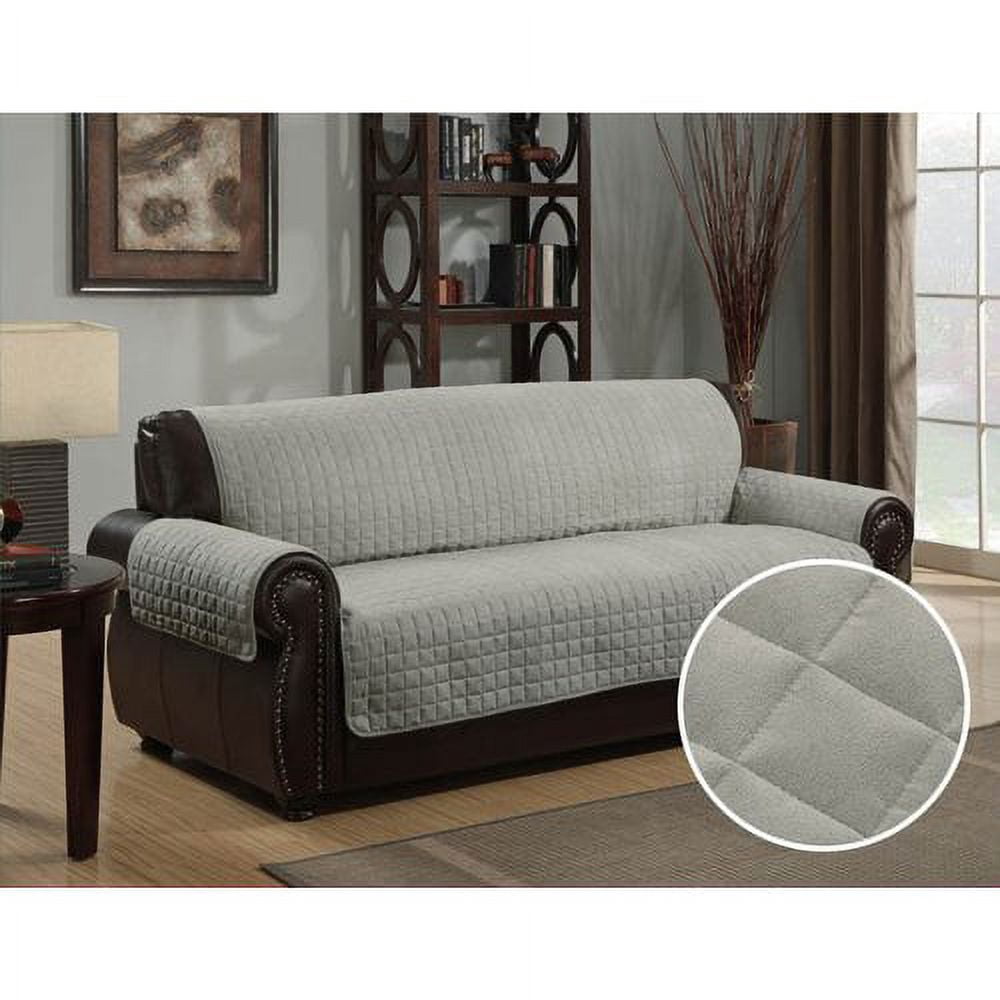 Furniture Protector Pet Cover Quilted Microsuede Sofa 70' x 110' - Brown