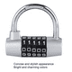 thumbnail image 4 of Candados Seguridad De Combinacion Candados Puerta De Seguridad Xtellar Plateado, 4 of 4