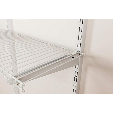 Rubbermaid Fasttrack Closet Kit White, Wire Shelving Parts For Closets