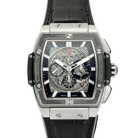 Pre-Owned HUBLOT Spirit of Big Bang Titanium Ceramic 601.NM.0173.LR Gray Dial Watch Men's (Good)