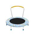 thumbnail image 2 of Leumius 36" Trampoline for Kids,Indoor Outdoor 3 Foot Trampoline with Foam Handle,No-Gap Safe Design,Kid Trampoline with Safety Enclosure Net for Boys Girls, Ages 1-8,Blue, 2 of 6