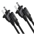thumbnail image 1 of Paquete De 2 Cables De Alimentación Para Tcl Roku Smart Led Lcd Hd Tv 24"" 32"" 40" 42" 43" 48" 50" 55" 60" 65" 75" 85" Pulgadas Tv - Tcl Roku Tv Cable De Alimentación De Ca Cable De Alimentación De 2, 1 of 1