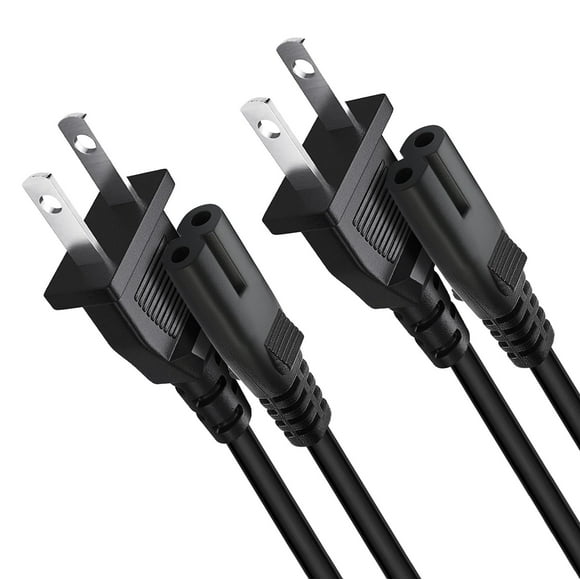2 Pack 10a 125v AC Power Cord for Samsung UN32 UN40 UN43 UN48 UN49 UN50 UN55 UN60 UN65 UN70 UN75 UN78 Series 4k Smart TV 32 40" 43" 48" 49" 50" 55" 60" 65" 75" 82" inch Charger Replacement Power Cable